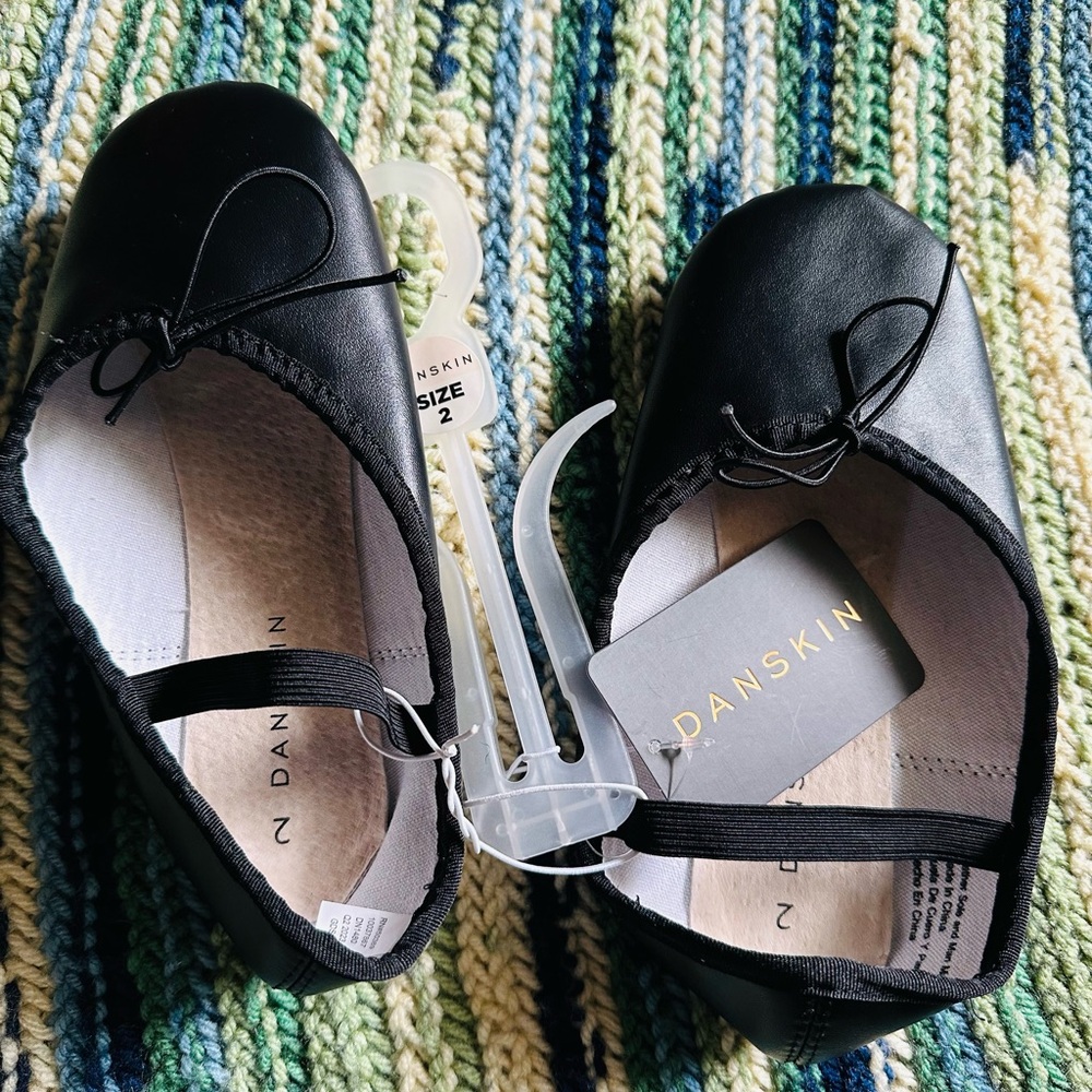 Danskin Black Kids Ballet Shoes
